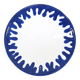 Medium plate - CINERARIA blue border