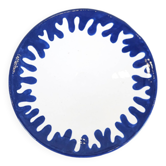 Medium plate - CINERARIA blue border