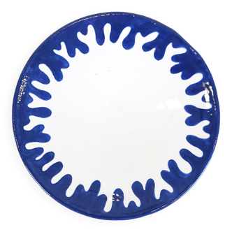 Assiette moyenne - CINERARIA bordure bleue