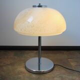 Art Deco table lamp – 1960s, wood and metal, E27