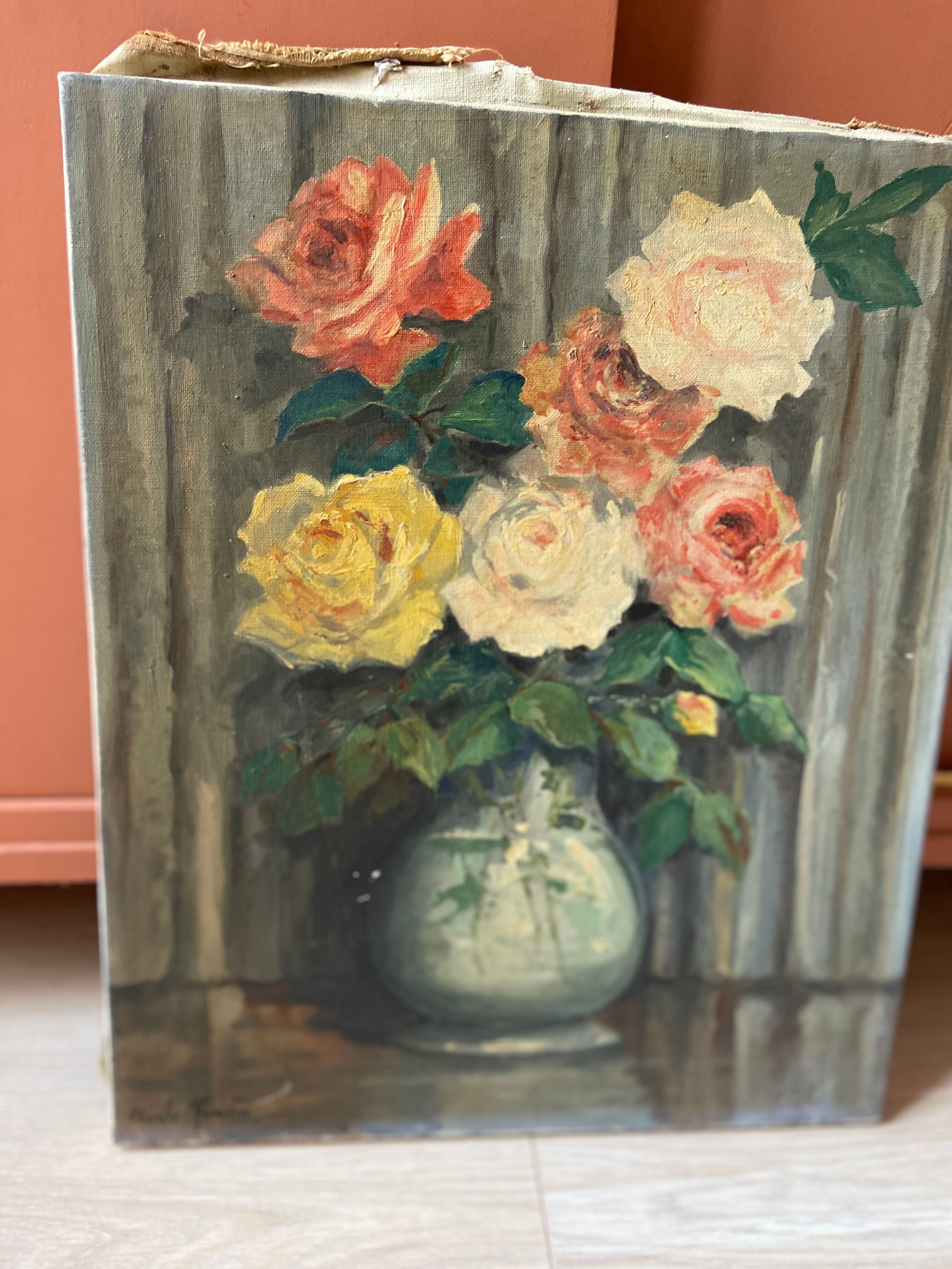 Oil on canvas still life