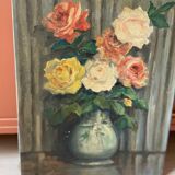 Huile sur toile nature morte