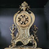 Louis XV style gilded bronze clock
