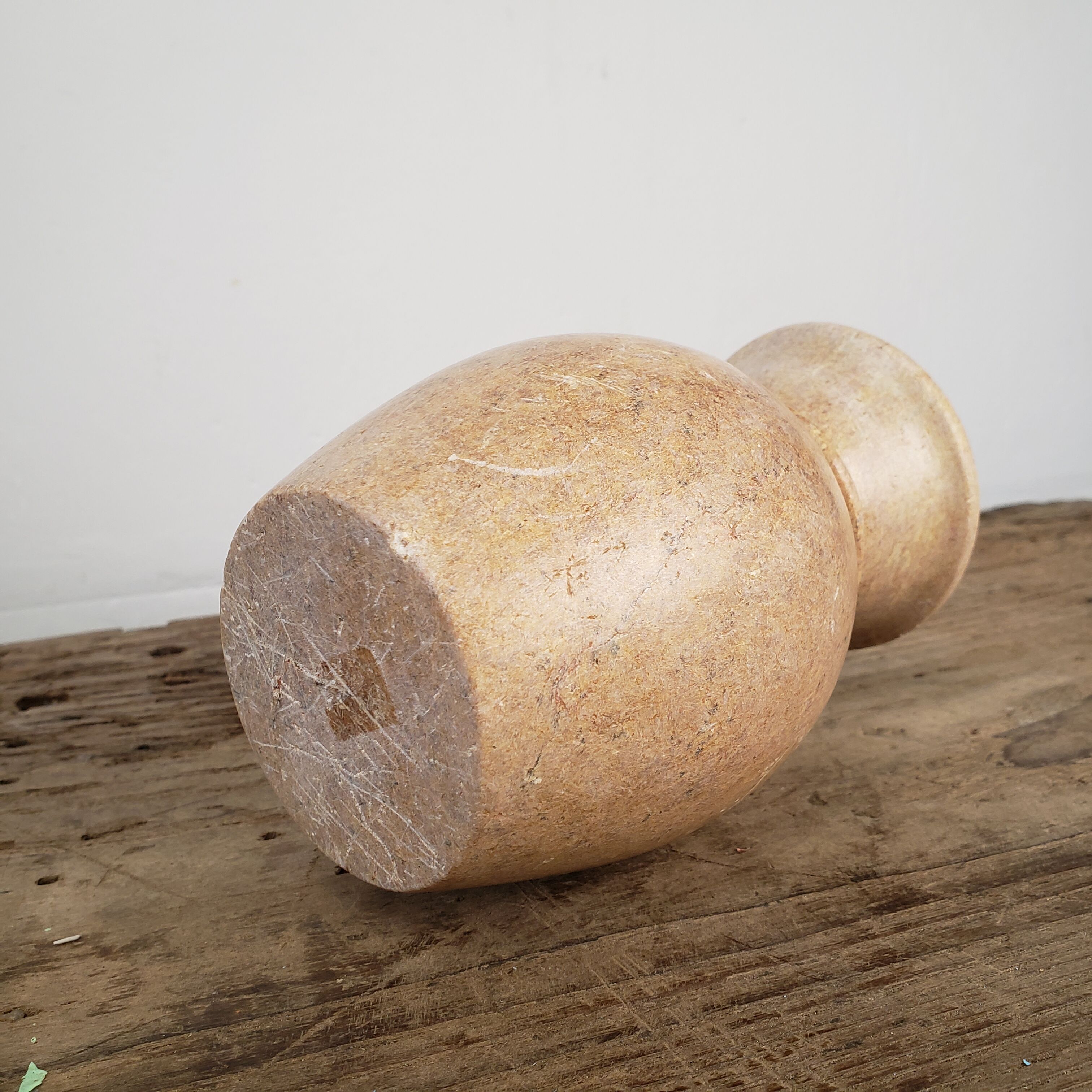 Polished stone vase