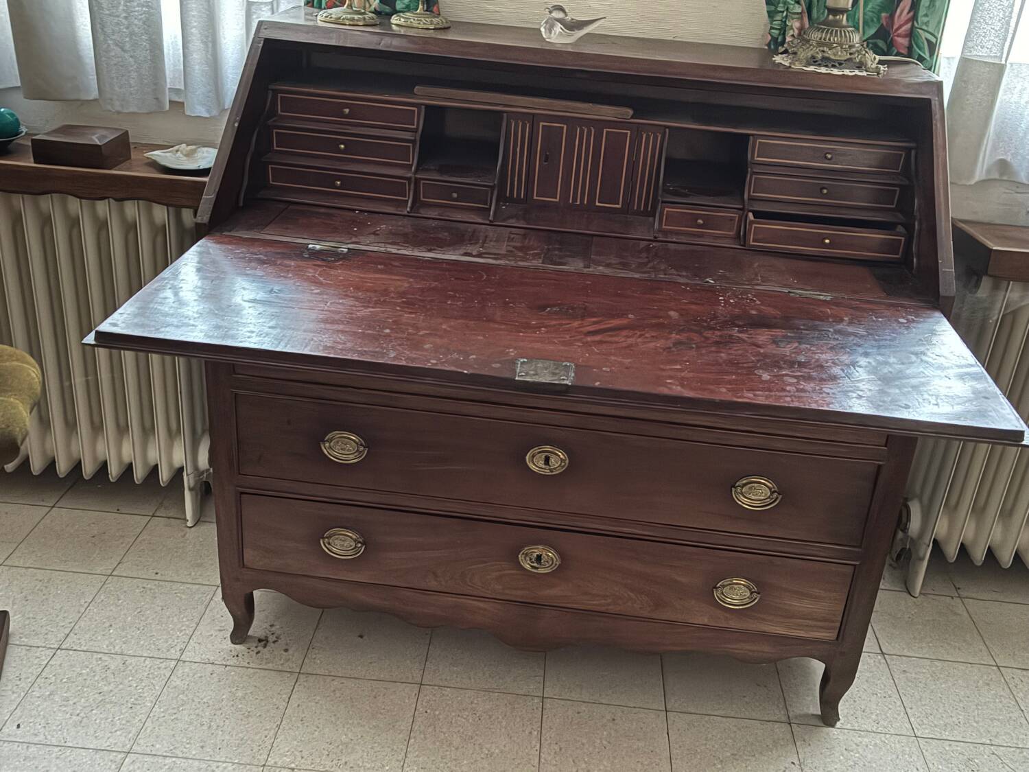 Chest of drawers, secretary desk with 3 drawers