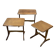 Suite de 3 tables gigognes en teck des années 70