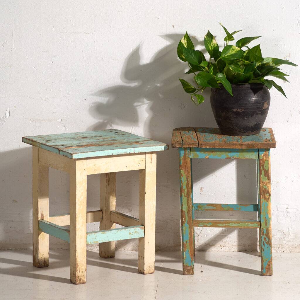 Antique pine bedside tables – Central Europe, circa 1940 #4