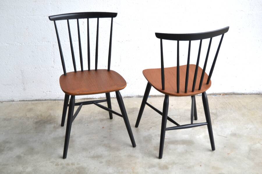 Series of six chairs Tapiovaara style