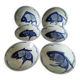 6 assiettes creuses chinoises vintage