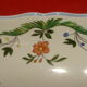 square plate in earthenware from "Gien" from the 1970s