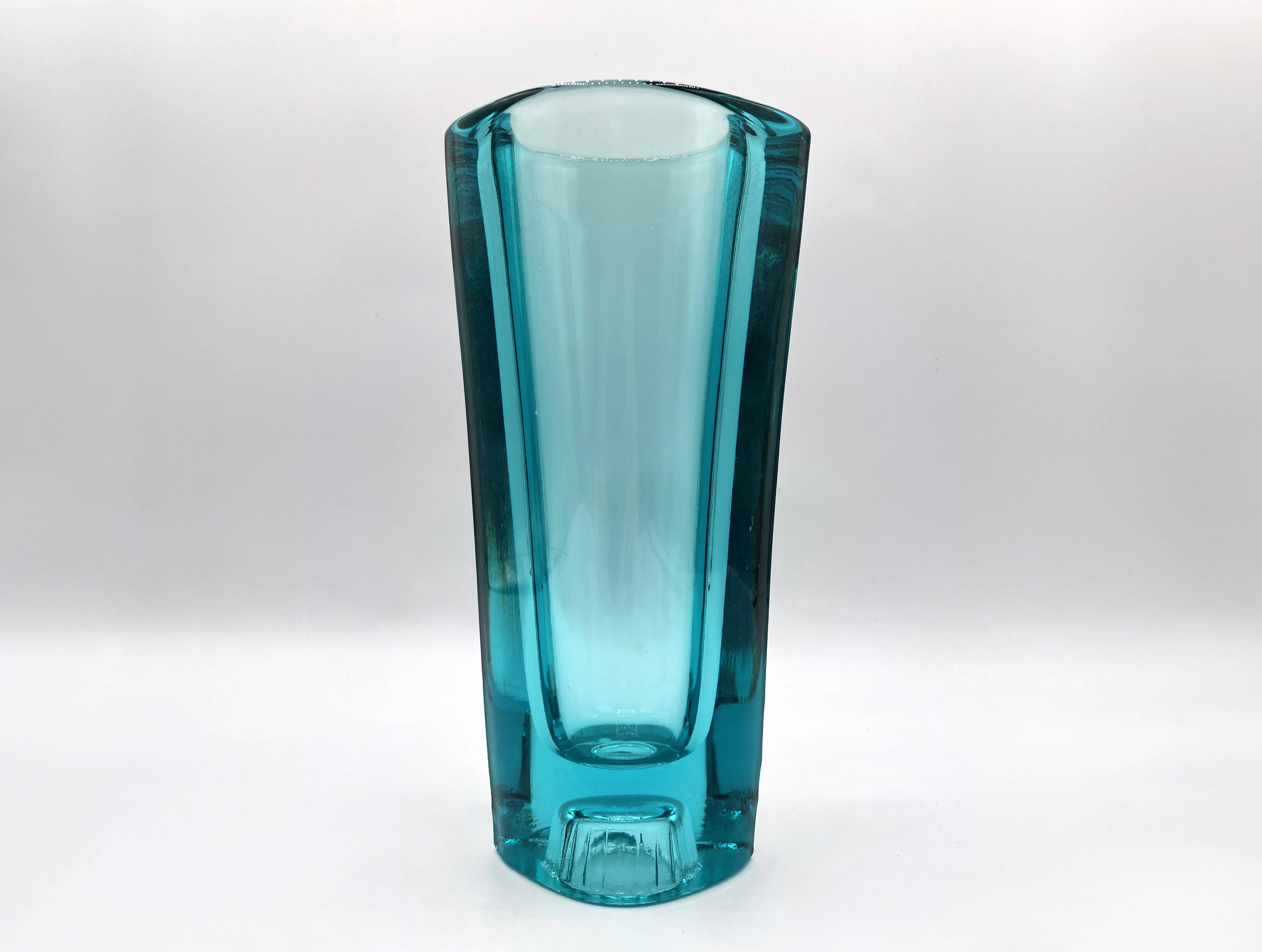 Sklo union vase • rosice glassware • design milos filip, 1960