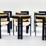 Suite de 6 chaises "Pamplona" de Augusto Savini édition Pozzi 1965