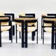 Suite de 6 chaises "Pamplona" de Augusto Savini édition Pozzi 1965