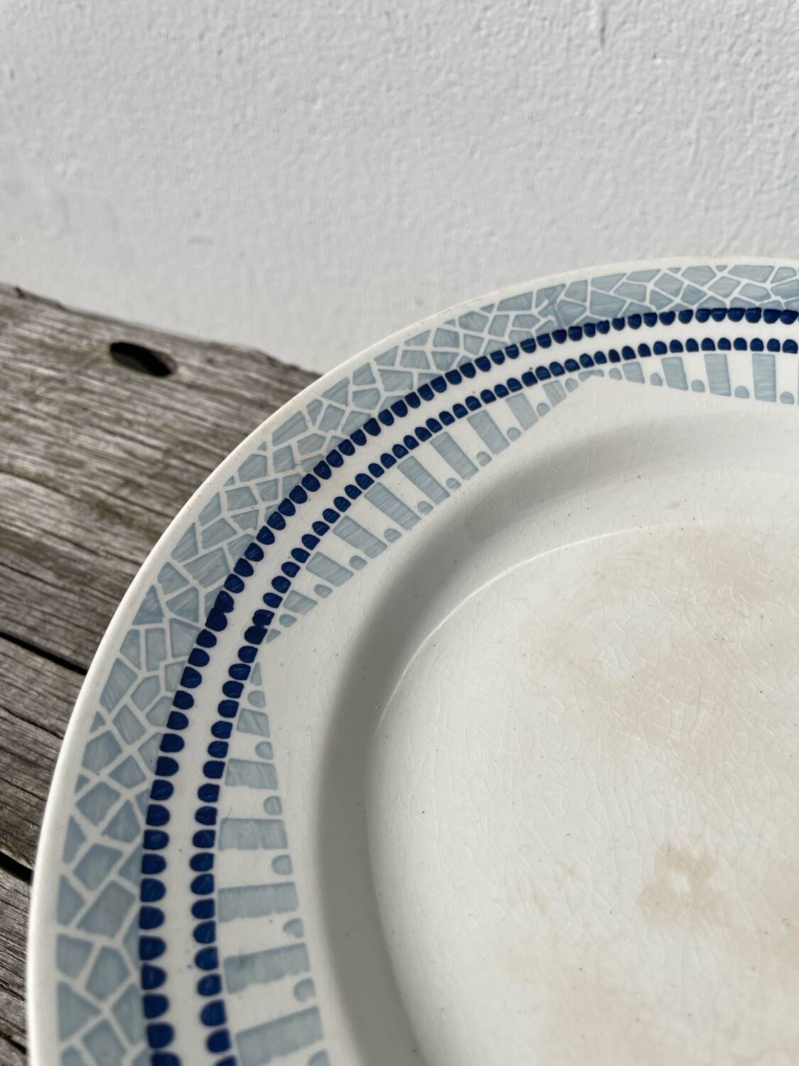 Moulin des loups ceramic fruit bowl / antique dish