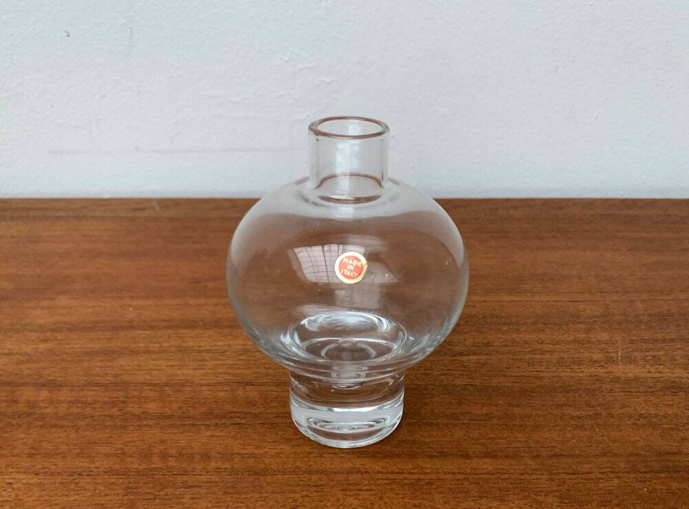 Vintage Italian glass bubble vase