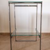 Sellette chrome metal sofa tip