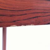 Square Danish designer Rosewood coffee table, 1970s