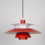 Lampe suspendue vintage danoise PH 5 par Poul Henningsen, Louis Poulsen, 1958