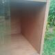 Vintage antique display shelf with Scandinavian tapered legs.