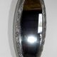 Oval mirror with silver frame, art nouveau, 1900