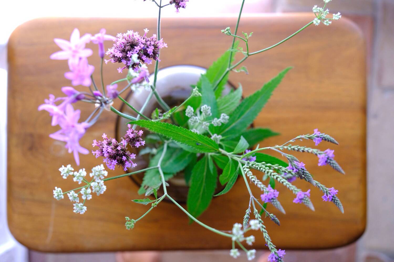 Blown glass ball vase by Claude Morin, Dieulefit France 1979