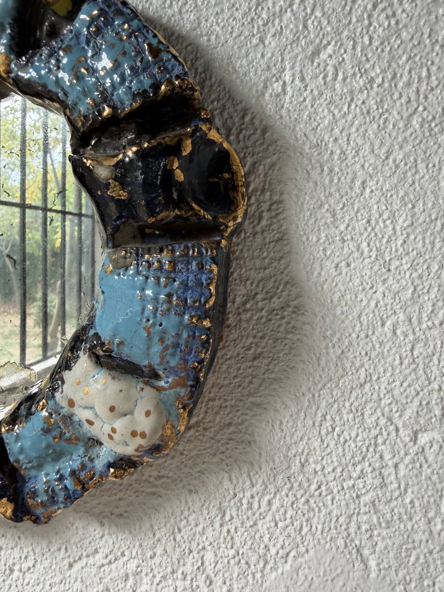 Pair of ceramic mirrors 1950 dlg Mithé