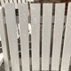 Five wooden garden armchairs