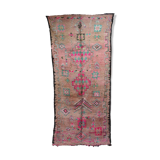 Moroccan pink carpet - 149 x 348 cm