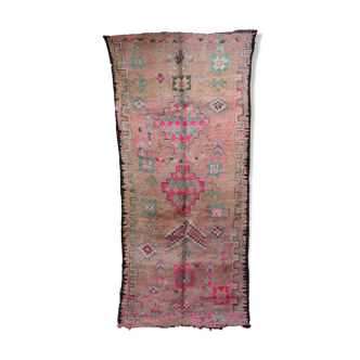 Tapis marocain rose - 149 x 348 cm