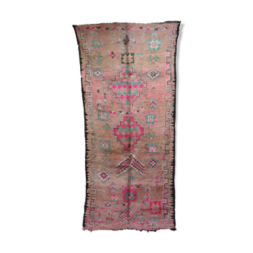 Tapis marocain rose - 149 x 348 cm