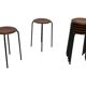 Set of 4 Vintage stools - work stool - Eromes Marko - 60s minimalist design