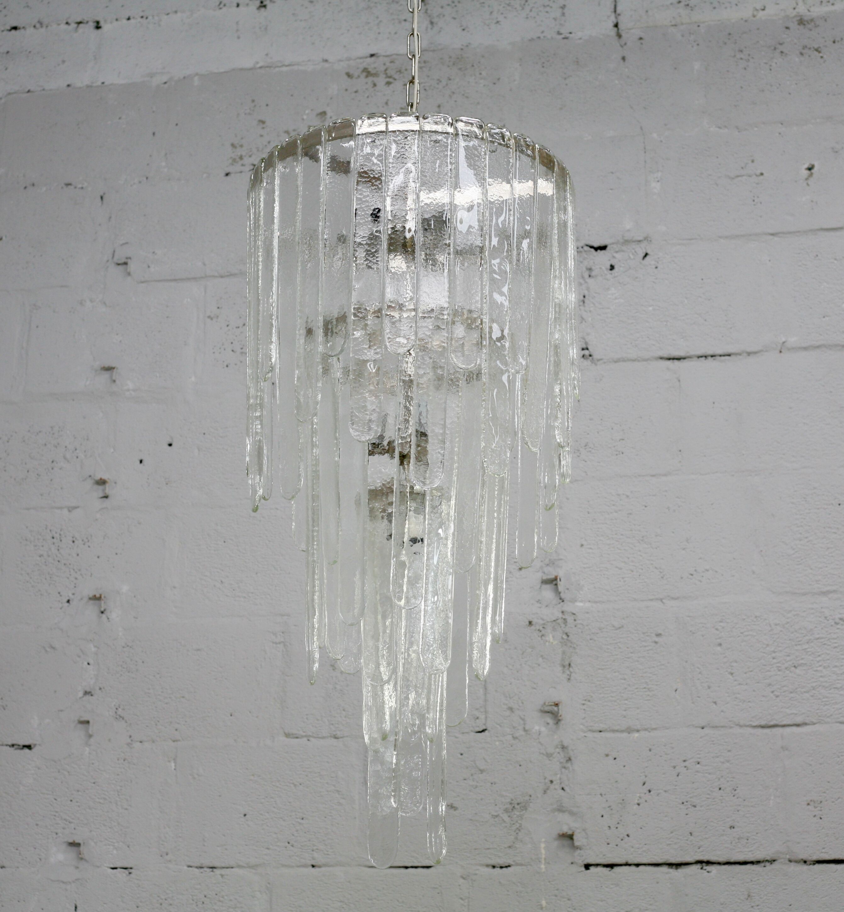 Chandelier by Carlo Nason, edited by Mazzega, Murano, Italy, circa 1970