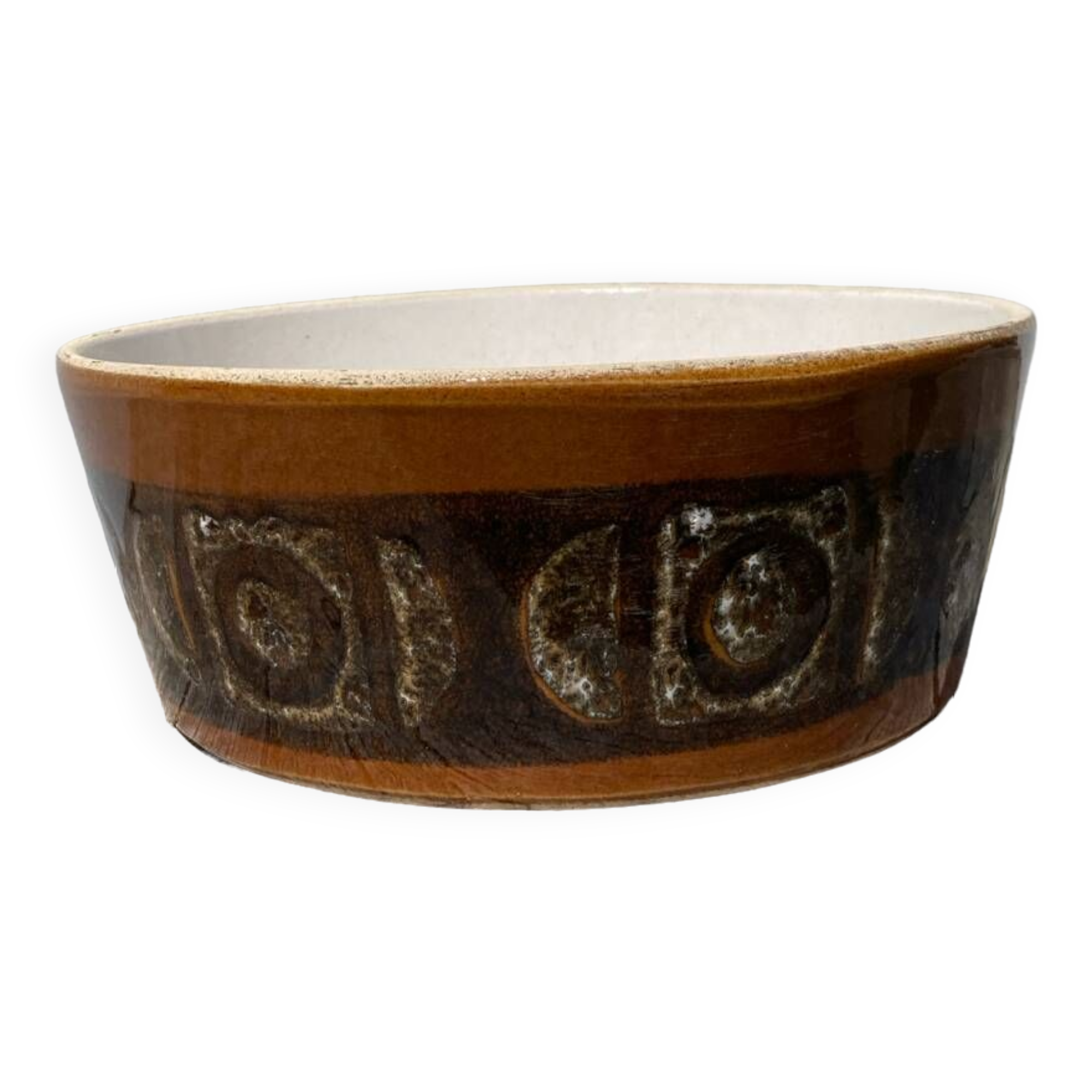 Glazed ceramic salad bowl 1970
