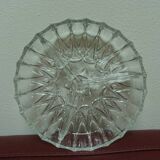 Plat compartimenté vintage en verre