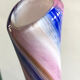 Vase tube en verre soufflé multi couleurs