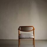 Fauteuil scandinave en fausse fourrure de mouton retournée | Années 1960
