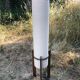 Lampadaire scandinave vintage pied tripode Megal AG Suisse