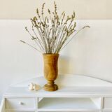 Raw wooden vase 19cm