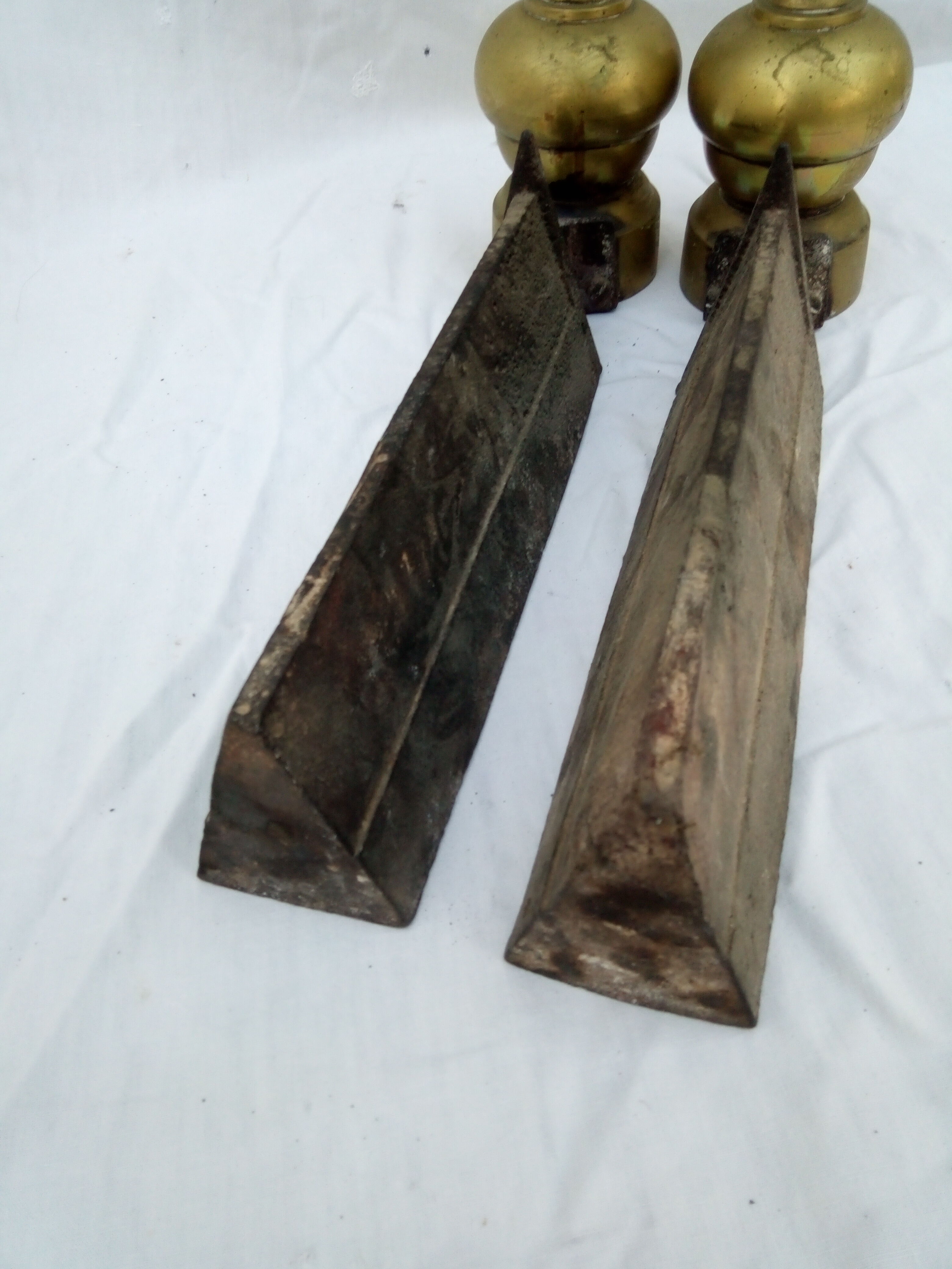 Pair of Louis Philippe period bronze channels