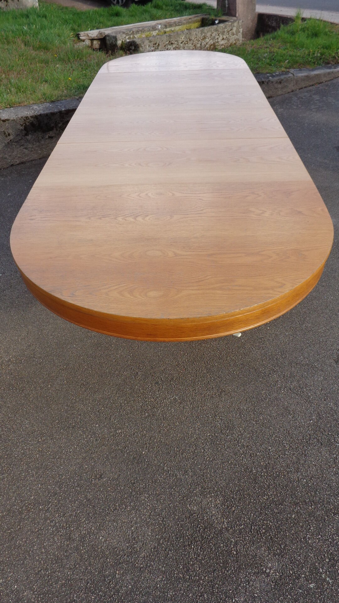 Vintage oval oak table