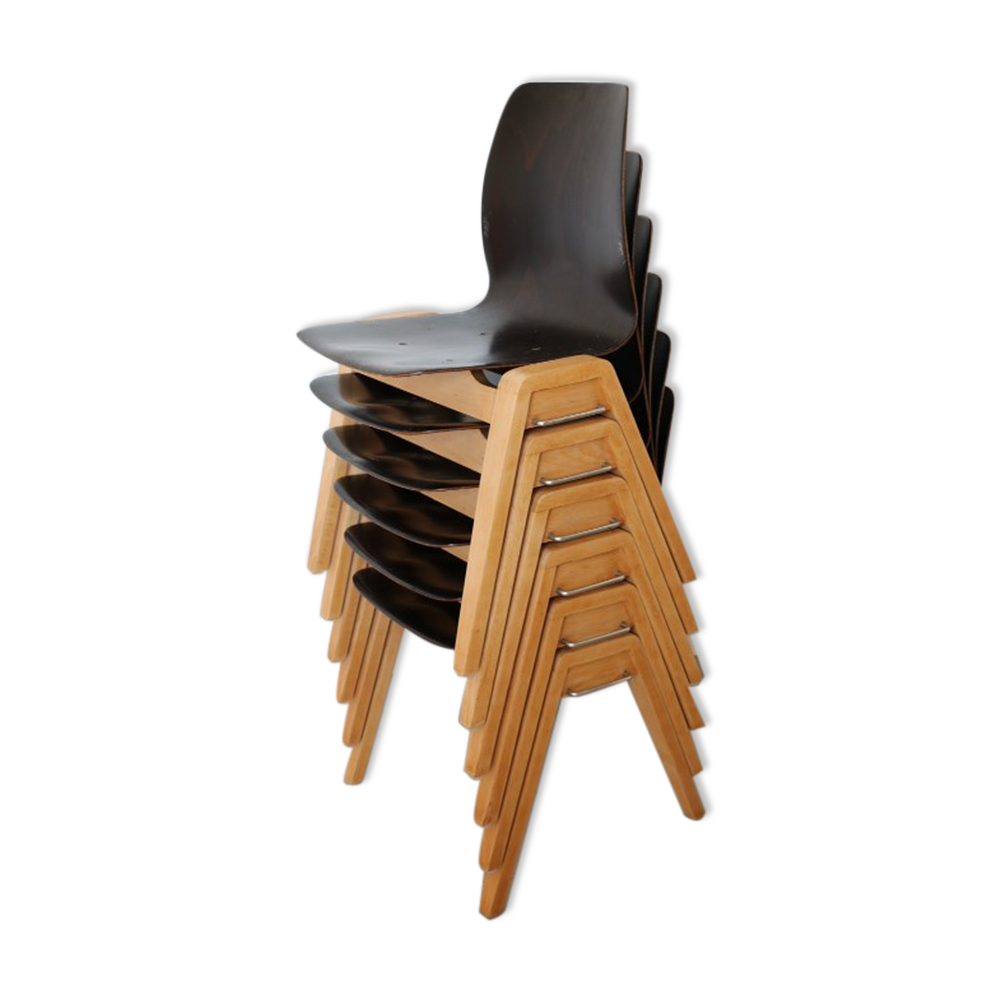 6 adult chairs pagholz wooden legs