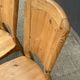 Ensemble de 4 chaises vintage en pin massif