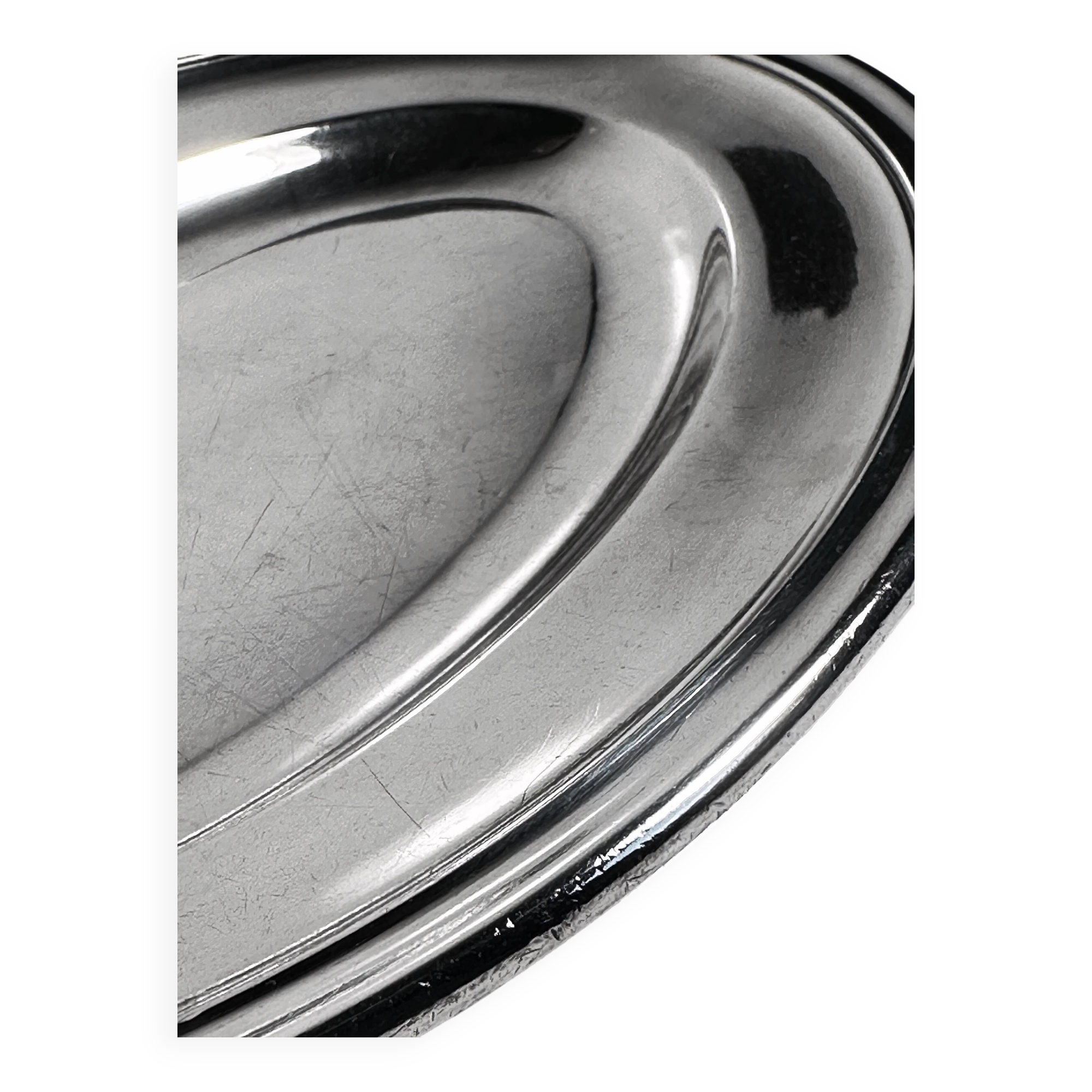 Silver-plated Christofle tray 1930s Grand Hotel du Lac St. Moritz