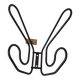 Black Ikea Vintage 1980s Memphis Style Coat Hook