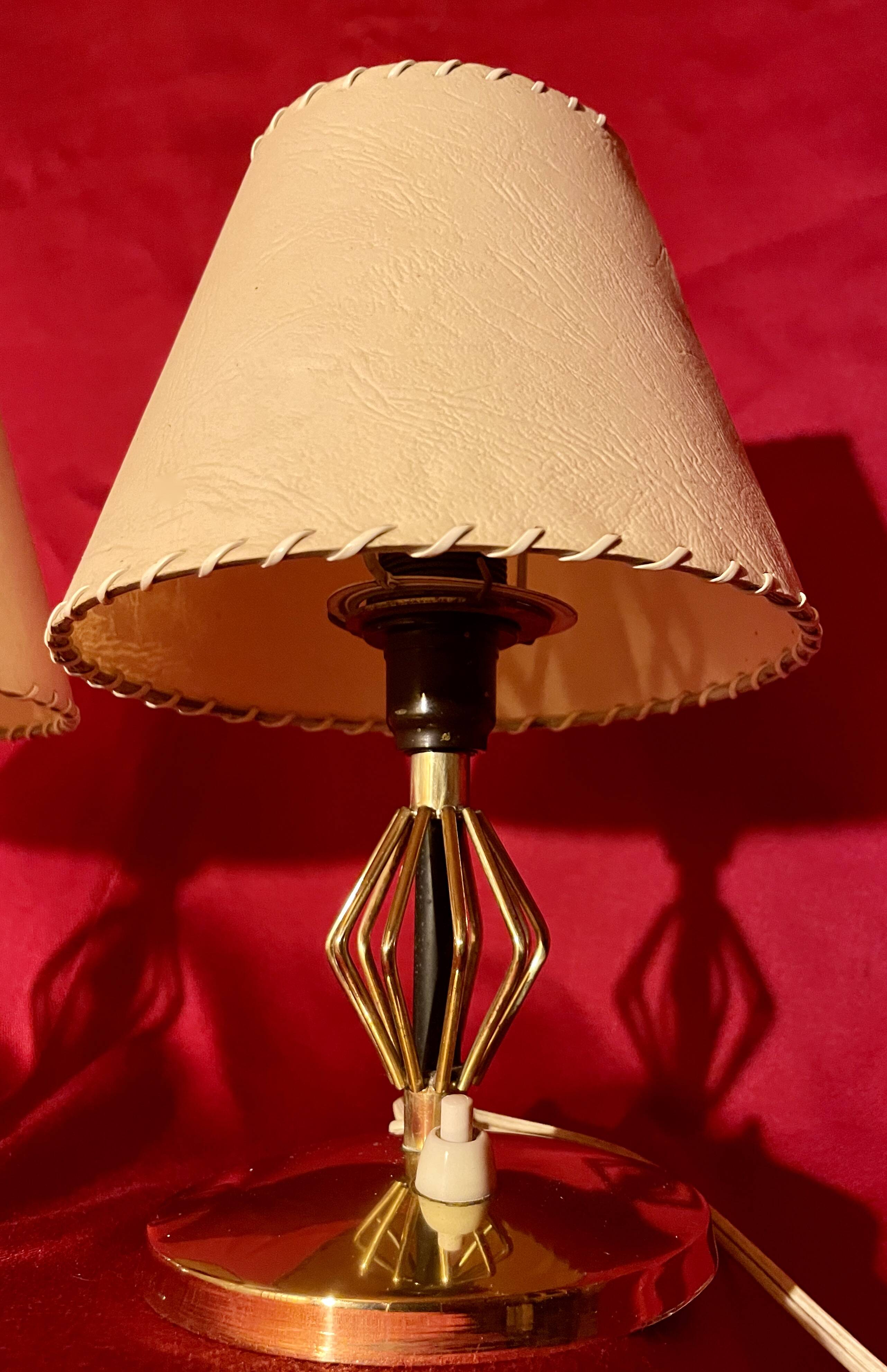 Lot de lampes et appliques, des années 50