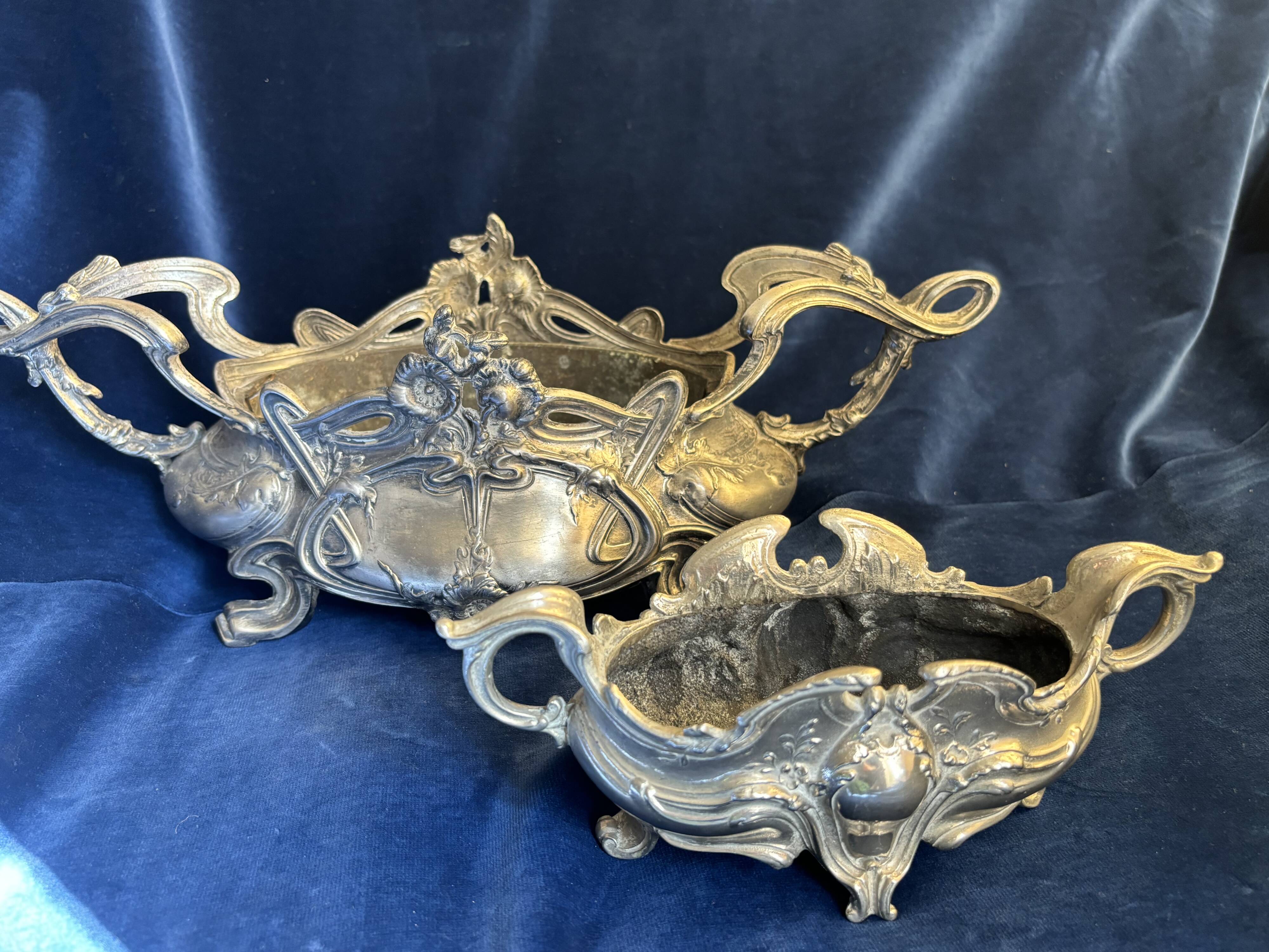 Pair of Art Nouveau planters