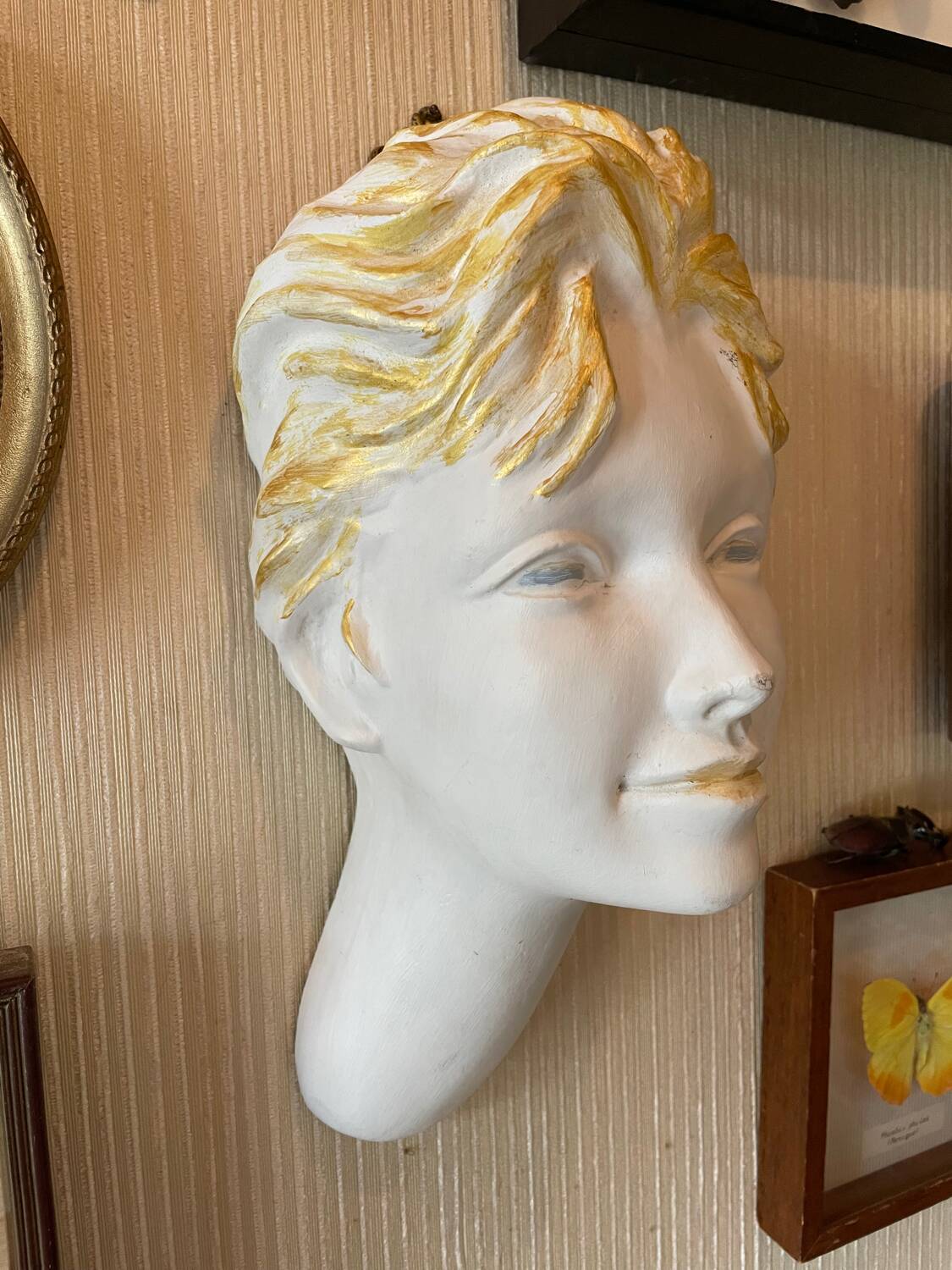Vintage women's wall mask