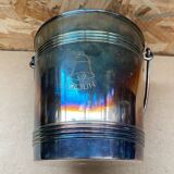 Old christofle ice bucket silver metal cooler + handle france #b210
