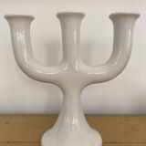Scandinavian candlestick 3 lights white ceramic