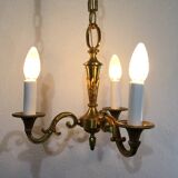 3 light bronze chandelier